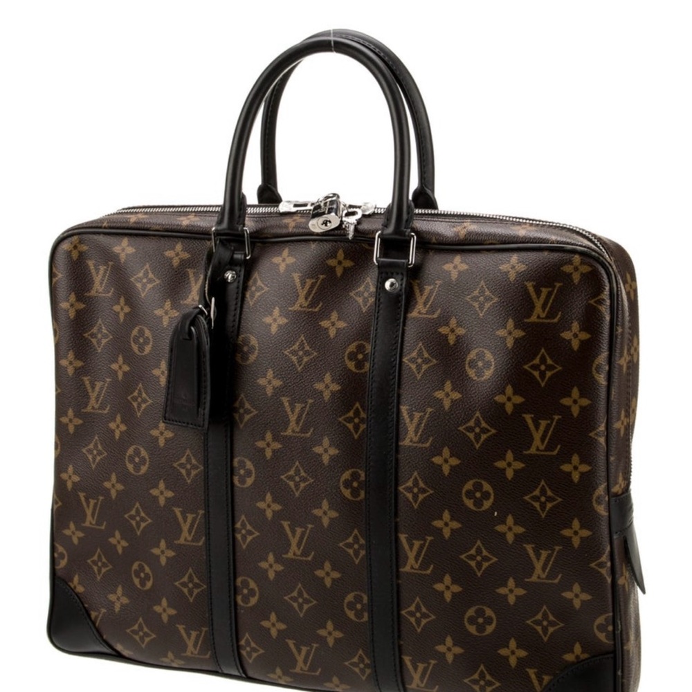 Louis Vuitton Monogram Brown and Black Briefcase